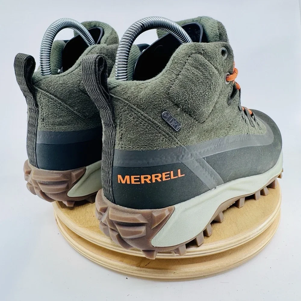 Merrell Thermo Snowdrift Mid Shell boots Mens 8 Green Waterproof snow winter NEW